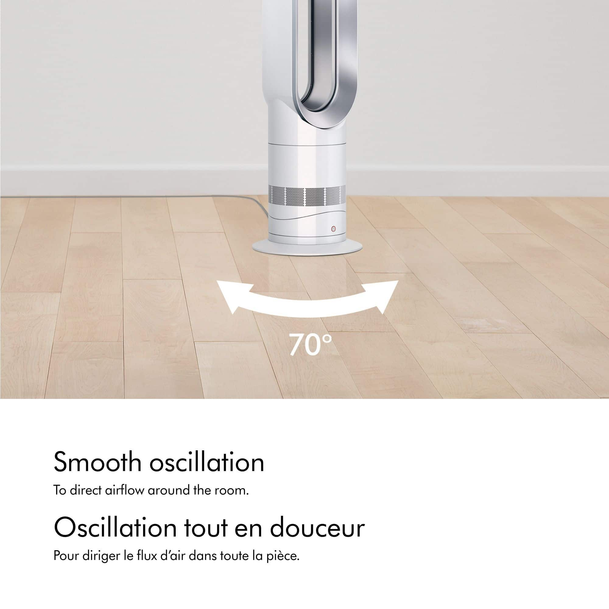 Dyson AM09 Hot + Cool™ Oscillating Portable Fan + Space Heater 