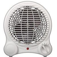 For Living Portable Space Fan Heater, 1500W, White