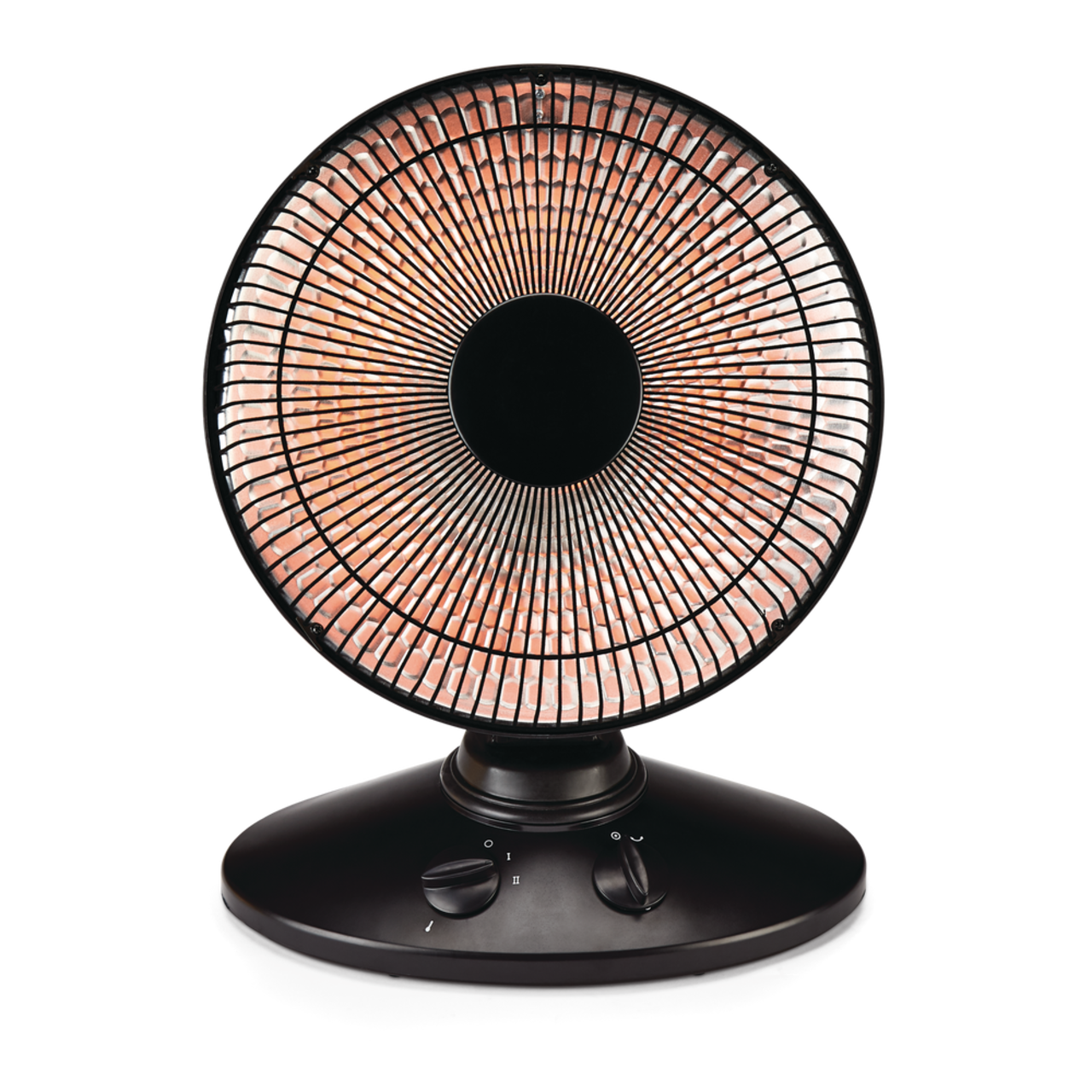 NOMA Oscillating Parabolic Dish Portable Radiant Electric Space Heater,  1000W, Black