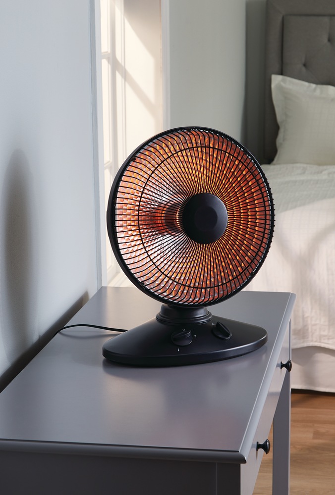 NOMA Oscillating Parabolic Dish Portable Radiant Electric Space Heater