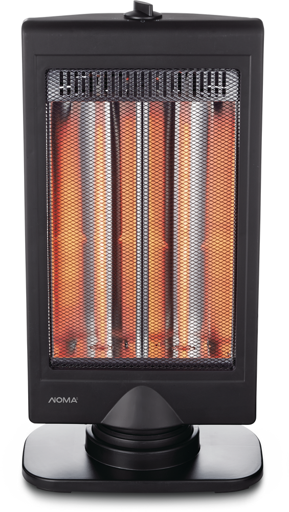 NOMA Oscillating Dual Halogen Portable Infrared Space Heater, 800W