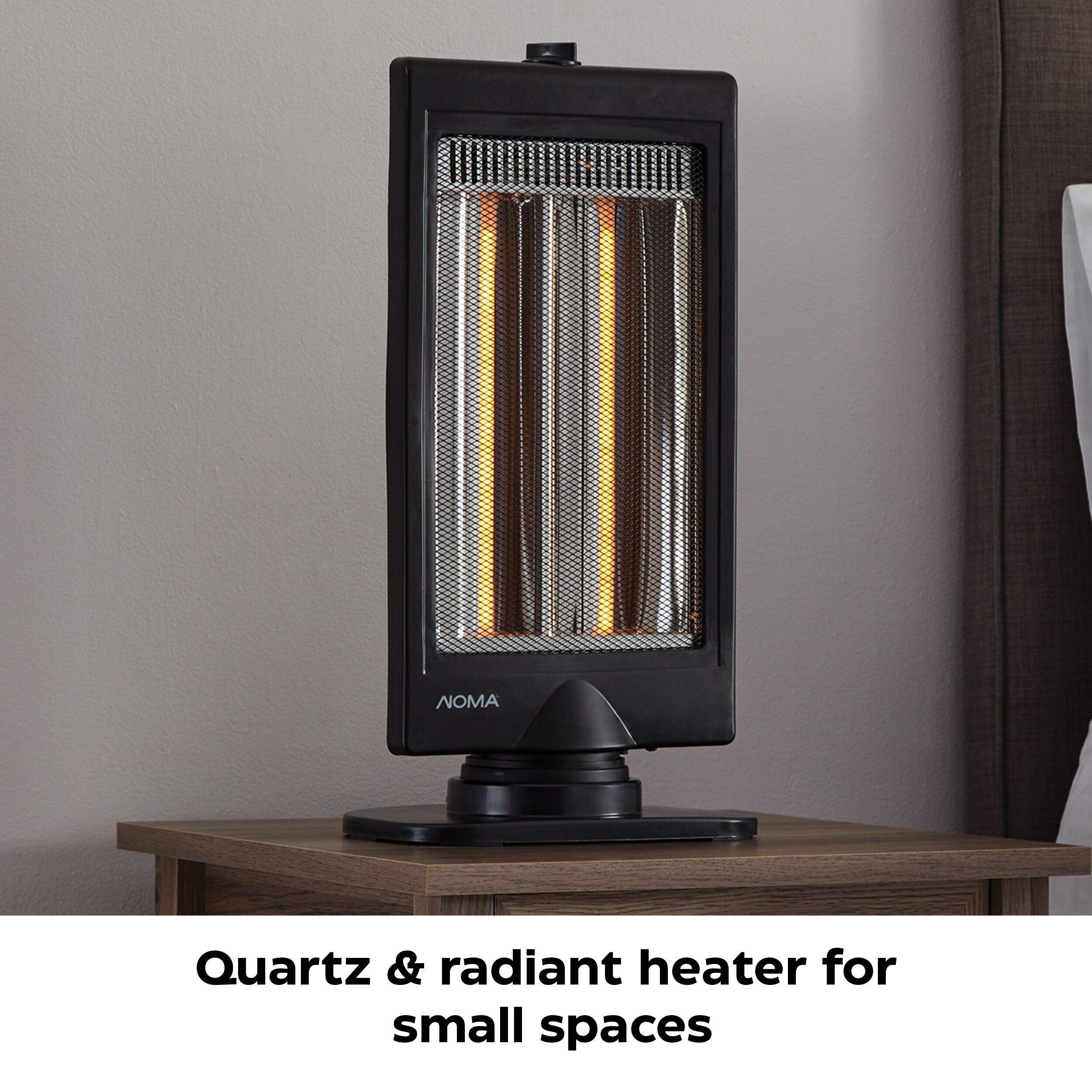 NOMA Oscillating Dual Halogen Portable Infrared Space Heater, 800W