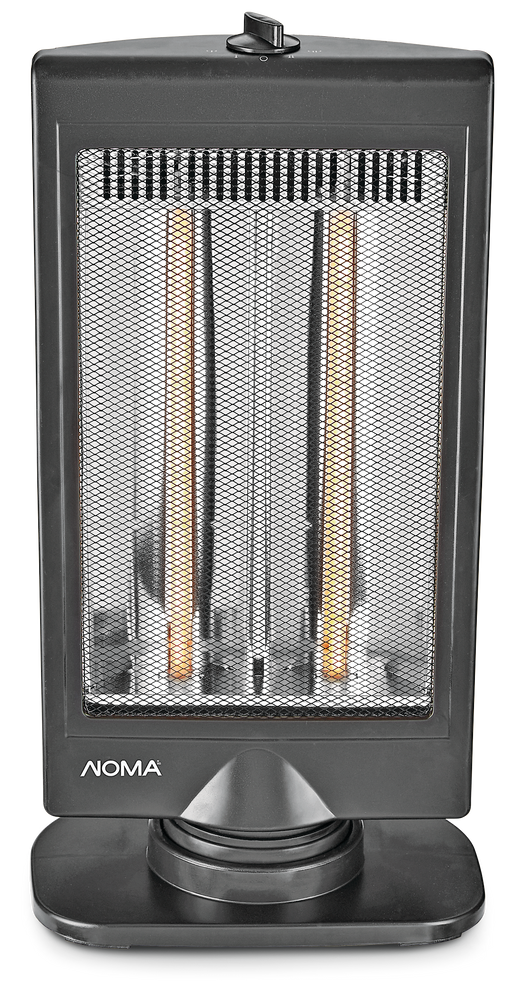 NOMA Oscillating Dual Halogen Portable Infrared Space Heater, 800W