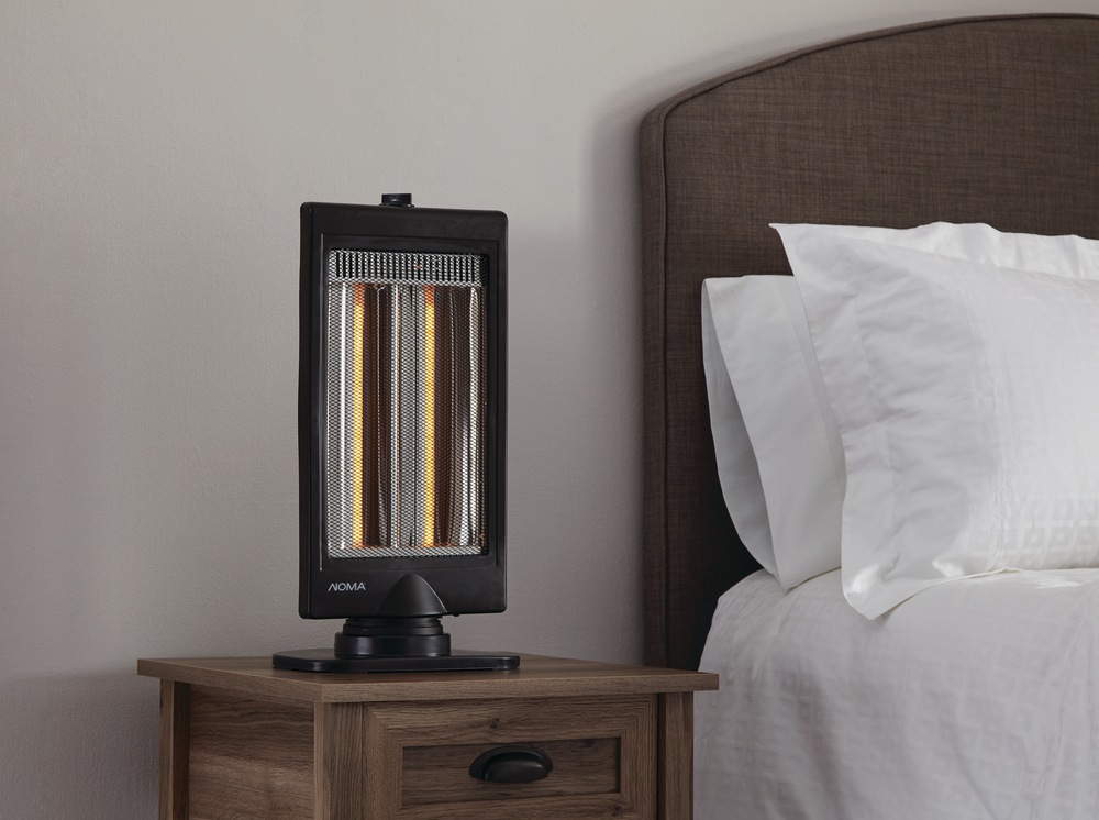 NOMA Oscillating Dual Halogen Portable Infrared Space Heater, 800W