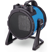 Mastercraft Barrel Ceramic Space Heater w/Thermostat, 1500W, Blue