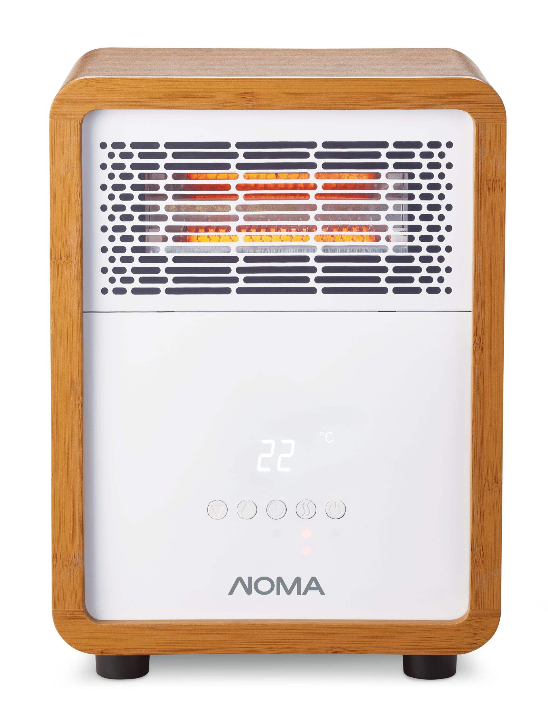 Radiateur-meuble à 3 réglages avec verrou à l’épreuve des enfants NOMA Front_Elevated
