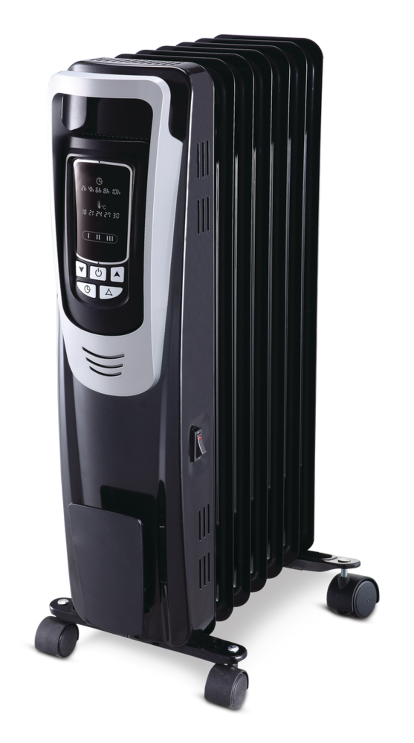 NOMA Oil Filled Portable Radiator Heater w/Wheels, Thermostat & Remote ...