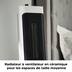 Radiateur céramique en tour oscillant NOMA avec thermostat, 1 500 W, blanc, 18 po CloseUp