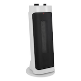 NOMA Oscillating Tower Ceramic Space Heater w/Thermostat, 1500W, White, 18-in Front_Angled_Right