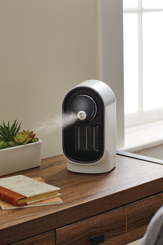 NOMA Oscillating Portable Ceramic Space Heater & Ultrasonic Humidifier