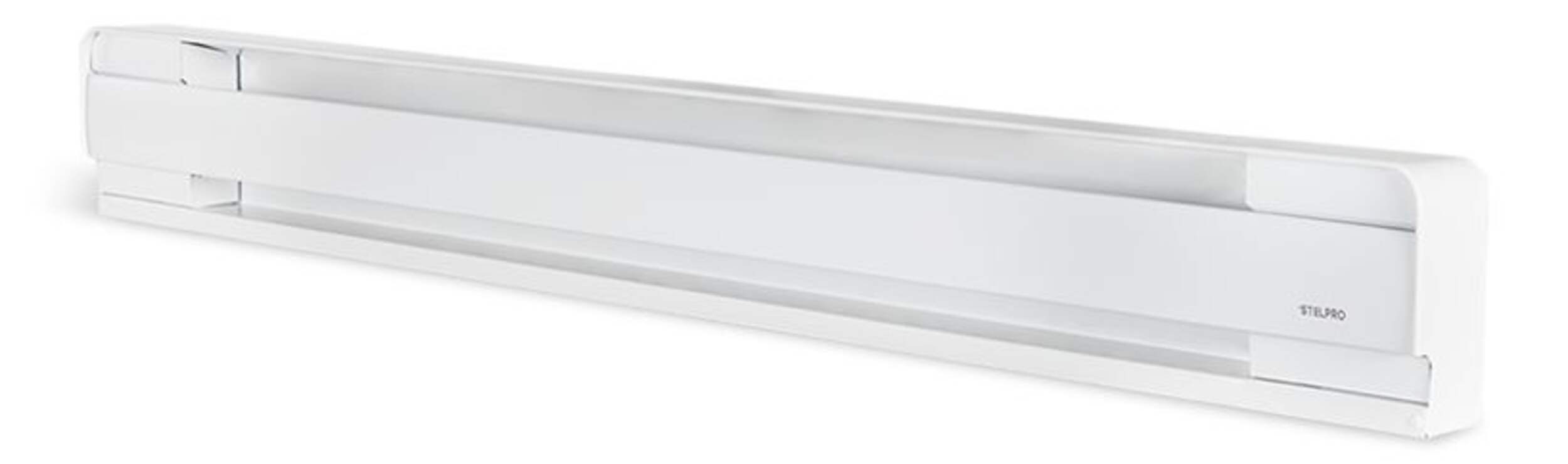 Stelpro Classic B Electric Baseboard Heater, 500W, White Front_Angled_Left