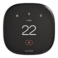 Ecobee Smart Thermostat Enhanced, Black Front_Flat