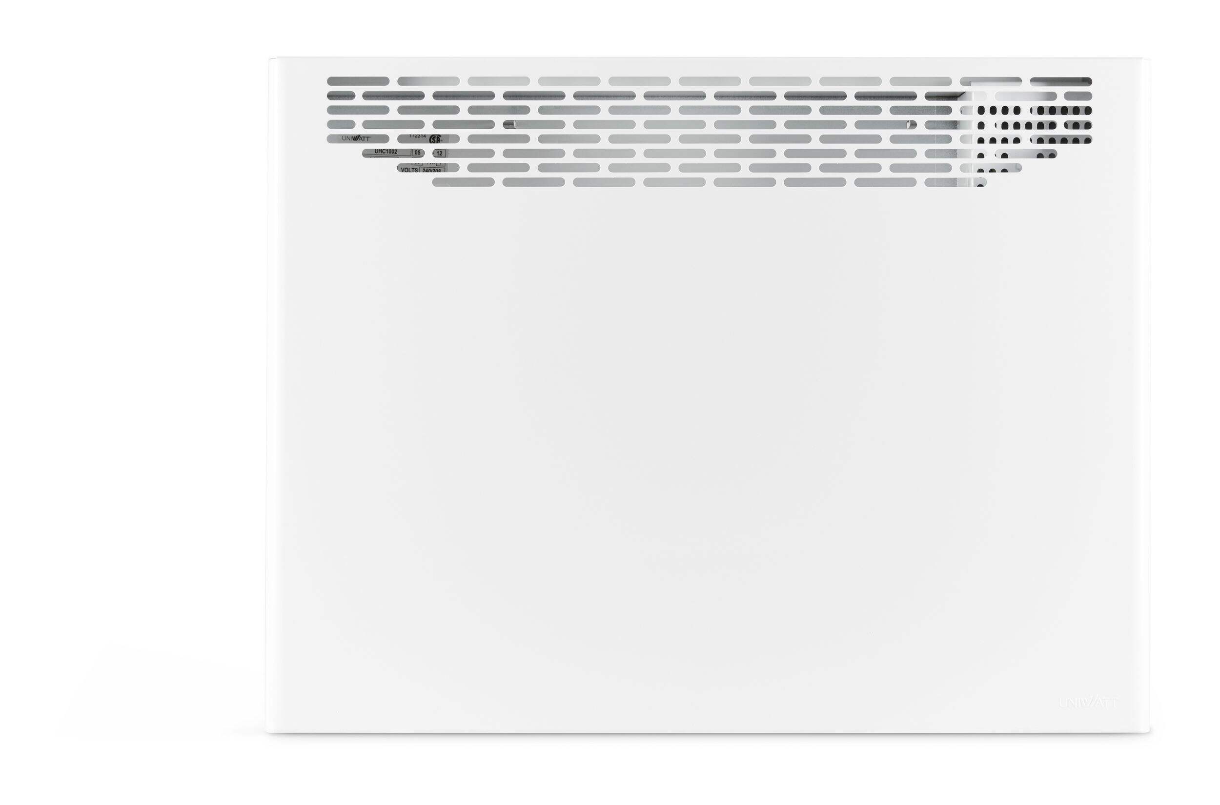 Convecteur monté sur surface Stelpro Uniwatt UHC1502WCW 1 500 W/1 125 W, 240 V, blanc Front_Flat