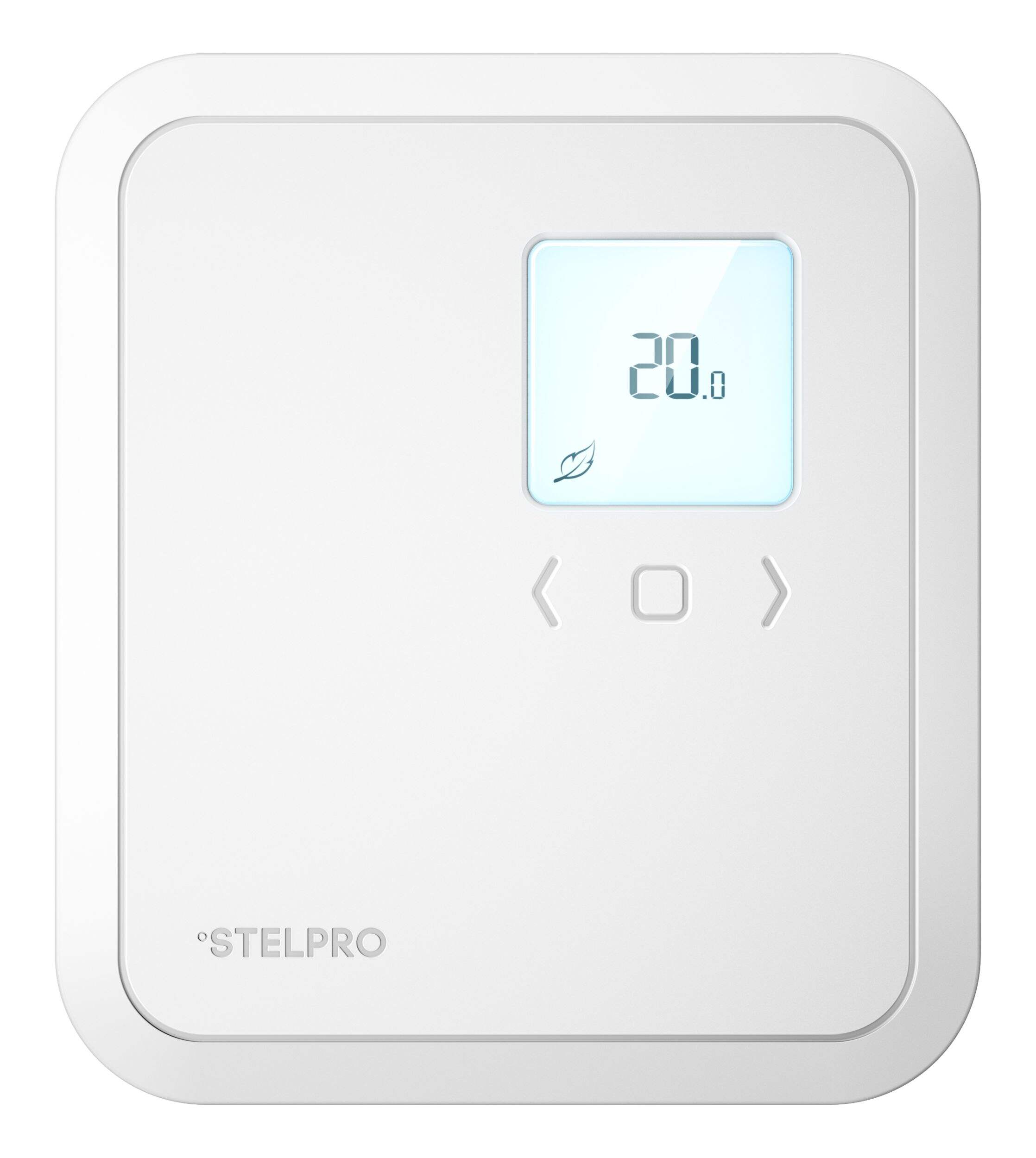 Thermostat électronique non programmable Stelpro ST302NP pour plinthes et convecteurs, 3 000 W, blanc Front_Flat