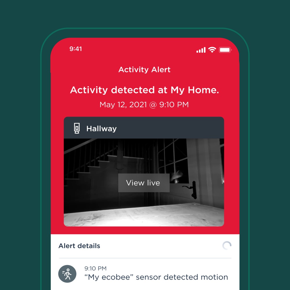 ecobee SmartThermostat w/Voice Control & Smart Sensor, Black Canadian