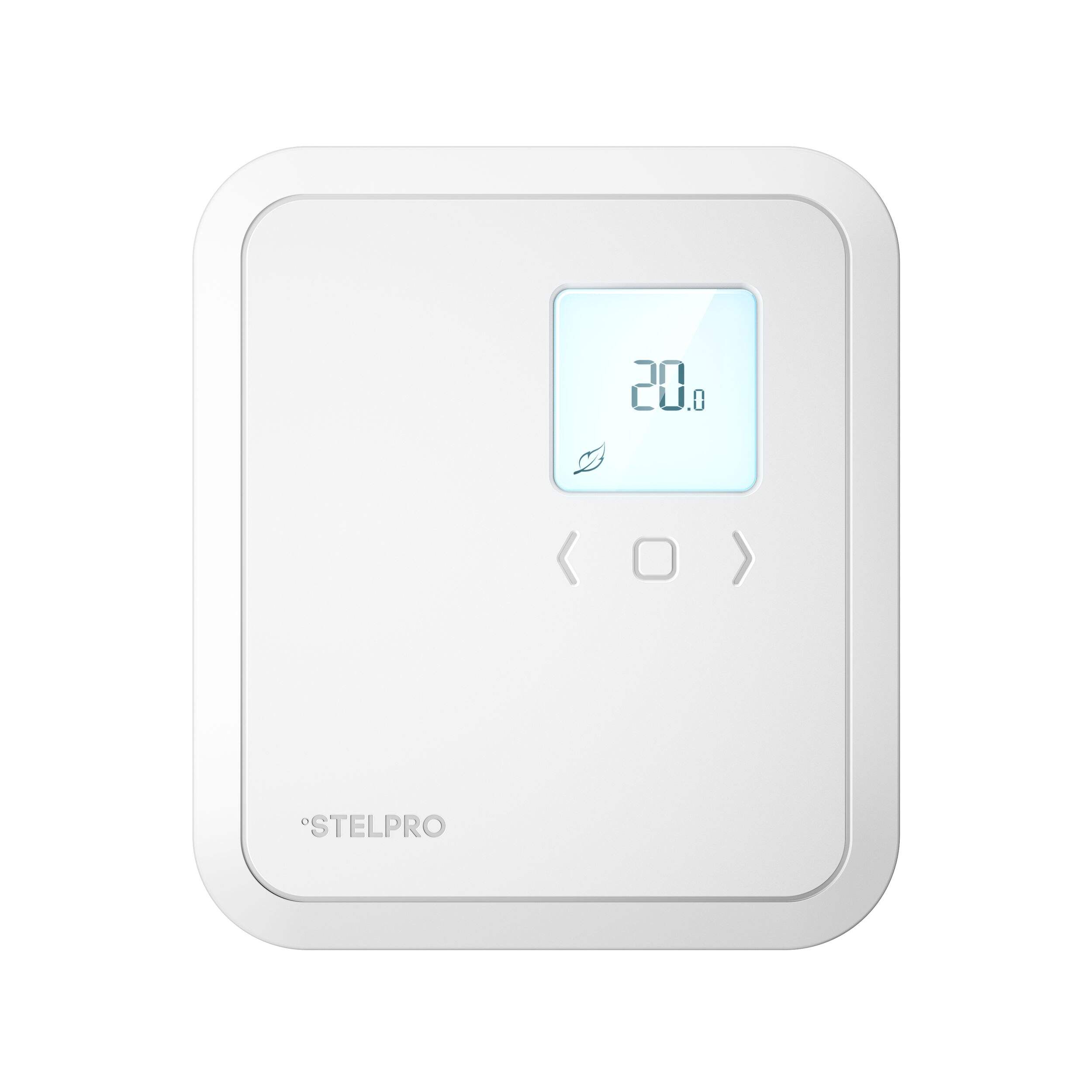 Stelpro 2500W/240V Non-Programmable Convection Electronic Thermostat, White, 2-Pack Front_Flat