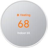 Google Nest Wi-Fi Connected Smart Thermostat, Snow Front_Flat