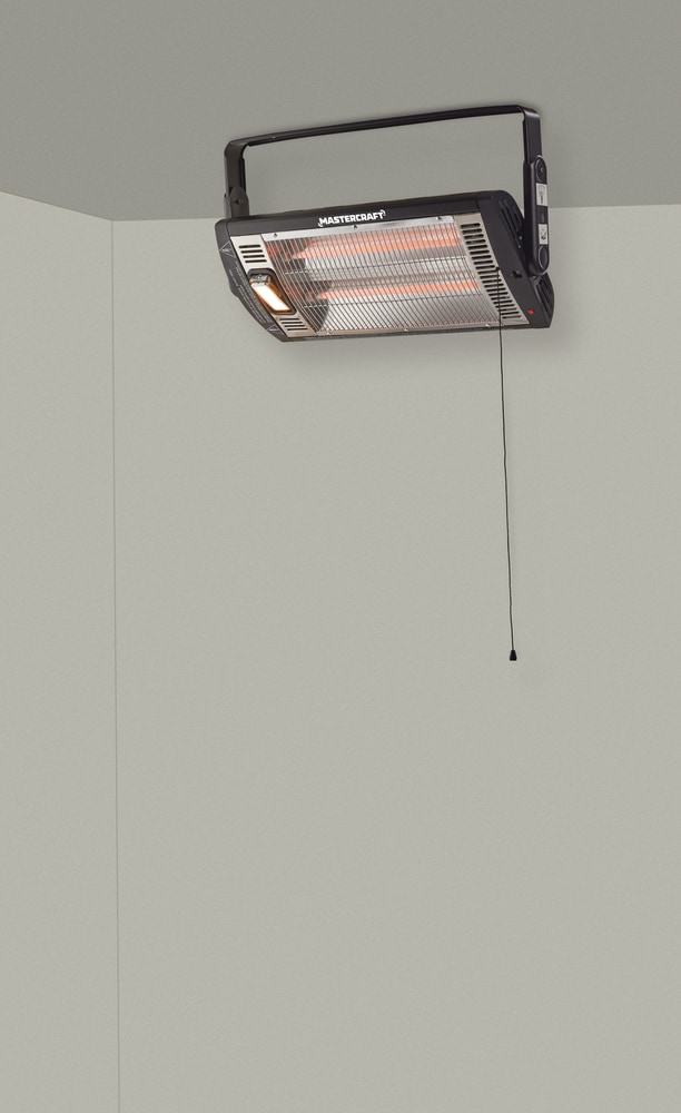 Mastercraft Ceiling Mount Electric Radiant Heater, 1500W, Black Canadian Tire