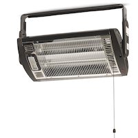 Mastercraft Ceiling Mount Electric Radiant Heater, 1500W, Black