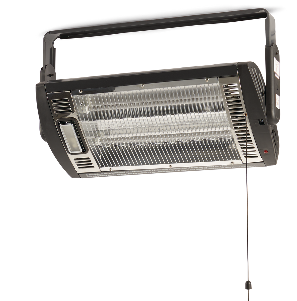 Mastercraft Ceiling Mount Electric Radiant Heater, 1500W, Black
