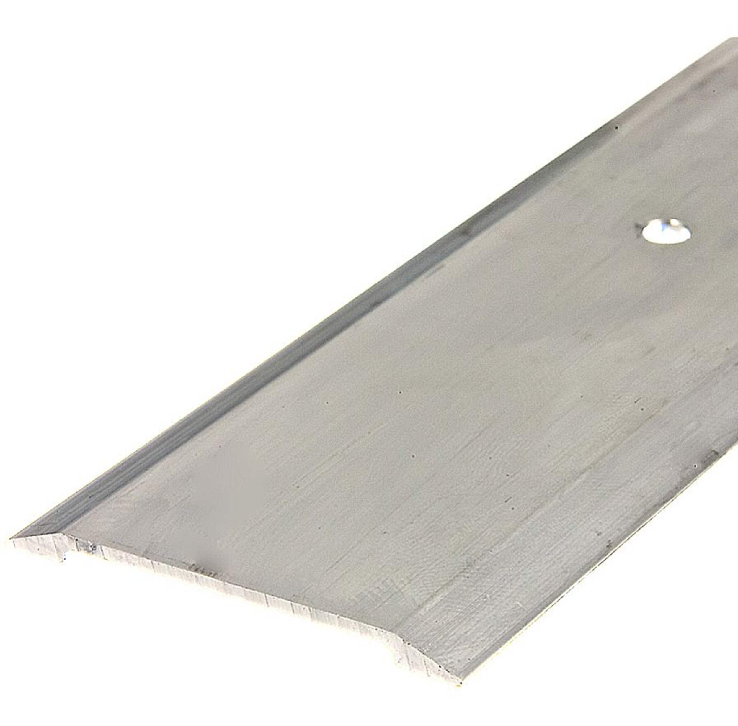 Frost King Aluminum Interior Threshold, 1-3/4-in x 36-in, Silver Front_Angled_Left