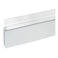 Frost King Aluminum & Vinyl Self-Stick Door Sweep Seal, 2-in x 36-in, White Front_Angled_Right
