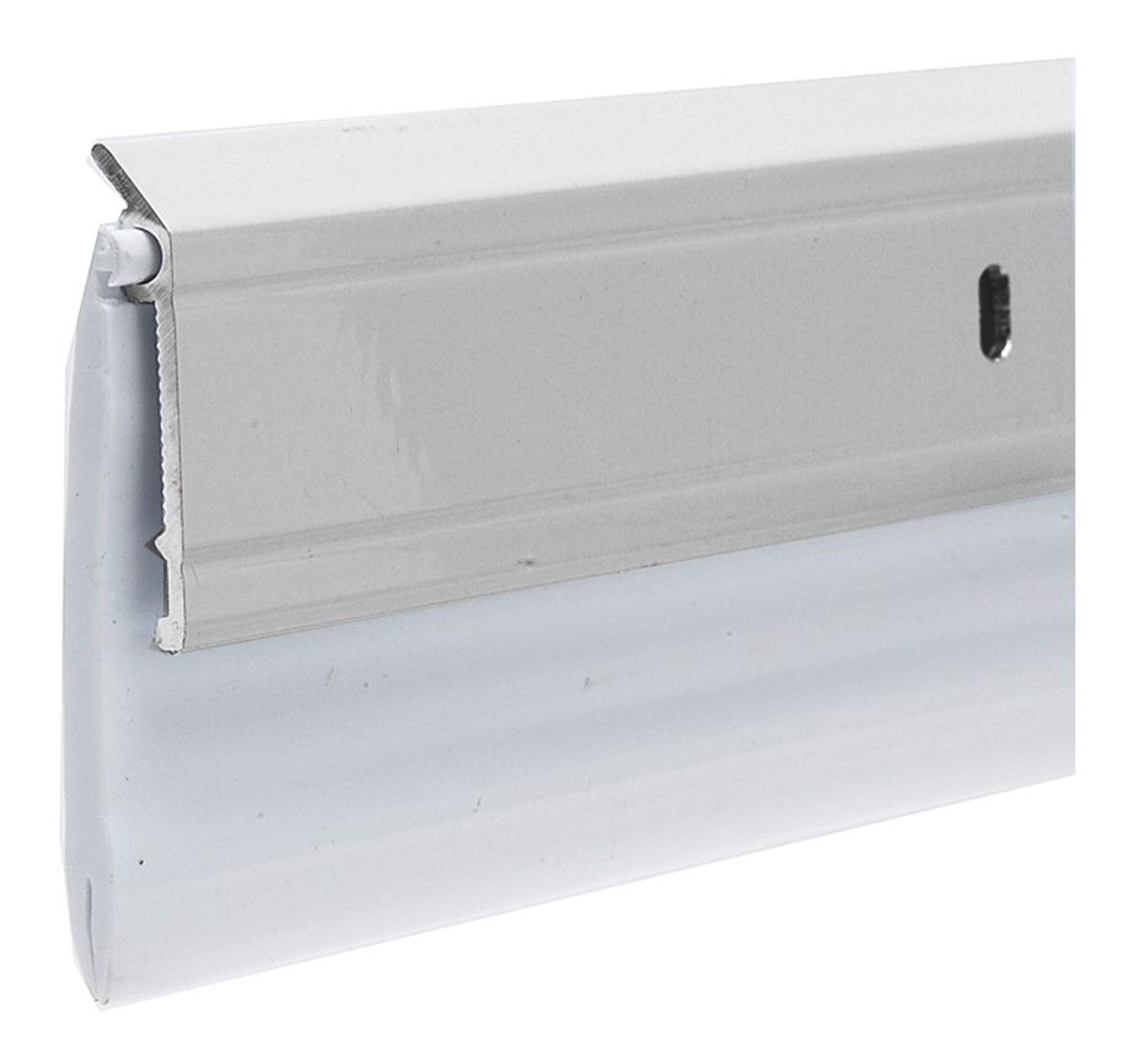 Frost King Aluminum Heavy-Duty Door Sweep Seal, 2-3/8-in x 36-in, Silver CloseUp