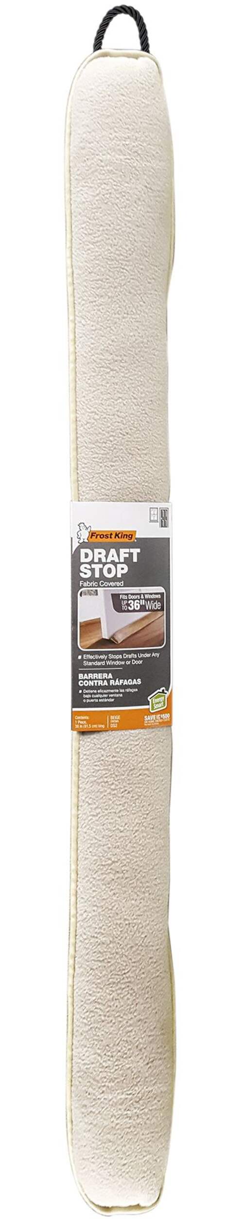 Frost King Designer Cloth Door/Window Draft Stop Seal, 36-in, Tan Front_Flat