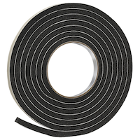 Frost King Rubber Weatherstripping Foam Seal Tape, 3/8-in x 5/16-in x 10-ft, Black