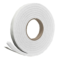 Frost King Rubber Weatherstripping Foam Seal Tape, 3/4-in x 10-ft, White