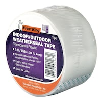 Frost King Plastic Weather Seal Tape, 2-in x 25-ft, Transparent