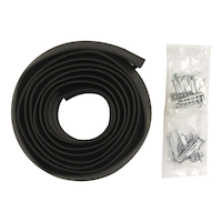 Frost King Nail-On EPDM Garage Door Bottom Seal, 2-1/4-in x 9-ft, Black