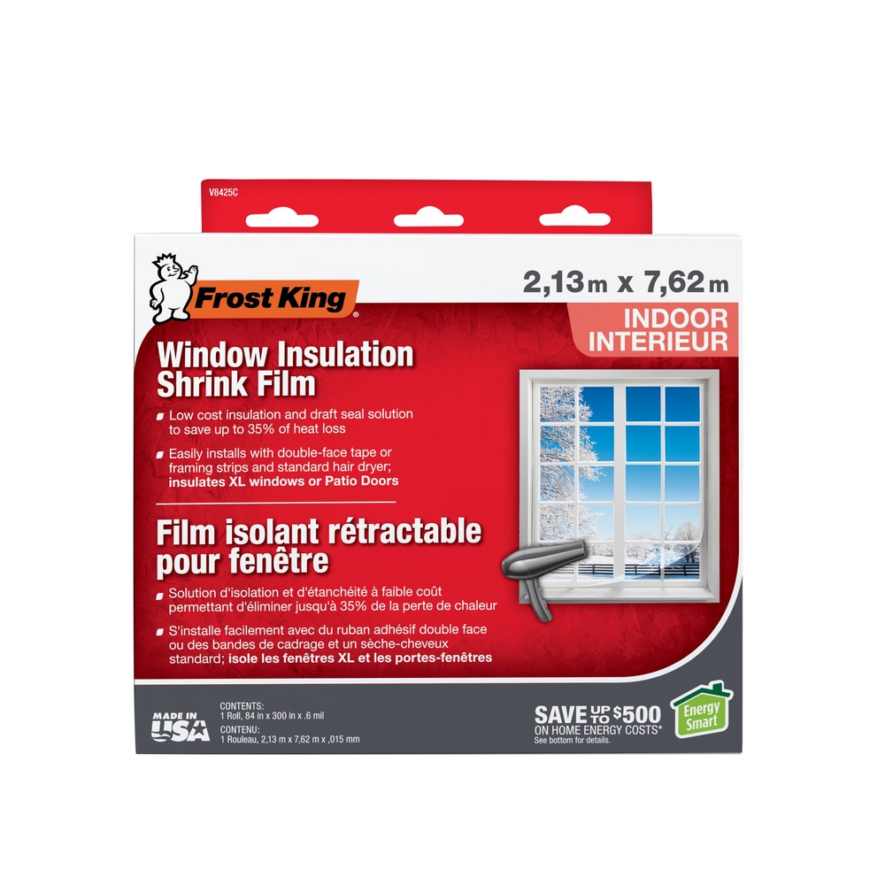Frost King Window Shrink Insulation Film, 84in x 25ft Canadian Tire