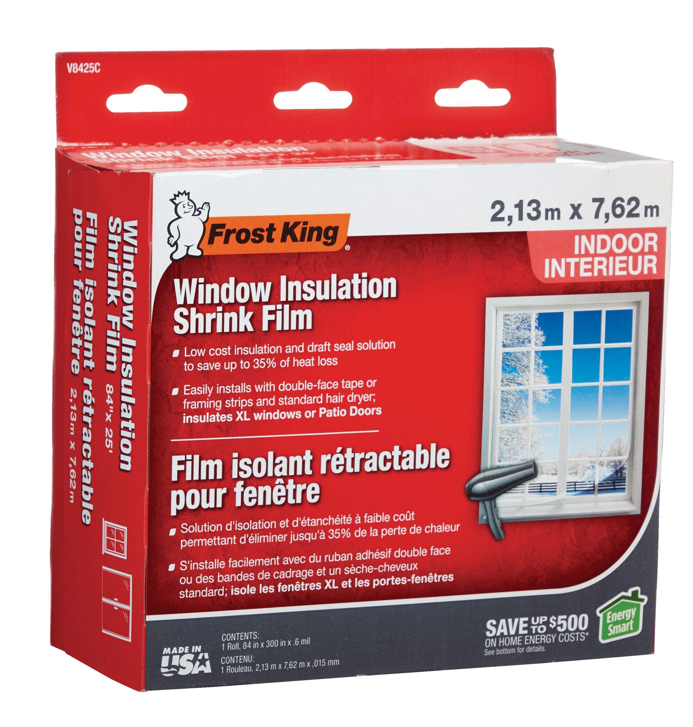 Frost King Window Shrink Insulation Film, 84in x 25ft Canadian Tire