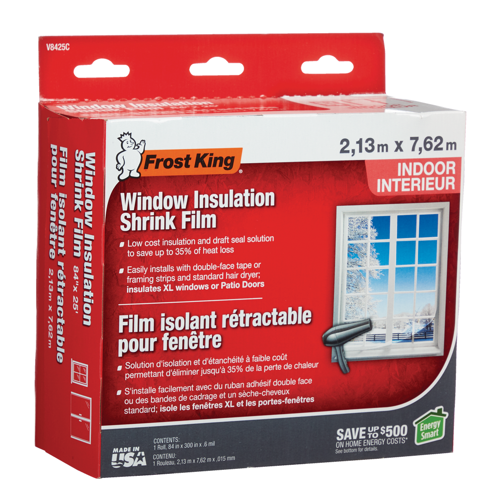 Frost King Window Shrink Insulation Film, 84in x 25ft Canadian Tire