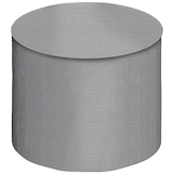 Tripel Round Waterproof Central Air Conditioner Cover, 30-in x 34-in, Grey Front_Elevated