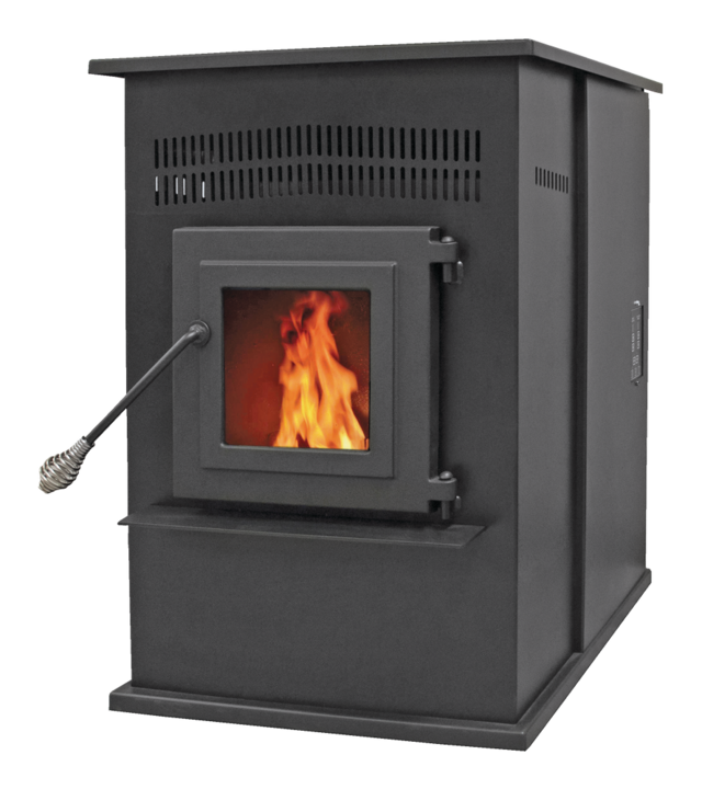 Timber Ridge Indoor Wood Pellet Stove w/Outside Air Kit, 2000sq.ft