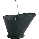 Panacea Steel Fireplace Coal Hod, Black Side_Right