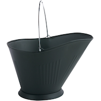 Panacea Steel Fireplace Coal Hod, Black Side_Right