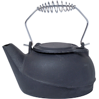 Panacea Cast Iron Fireplace Kettle Humidifier, Black