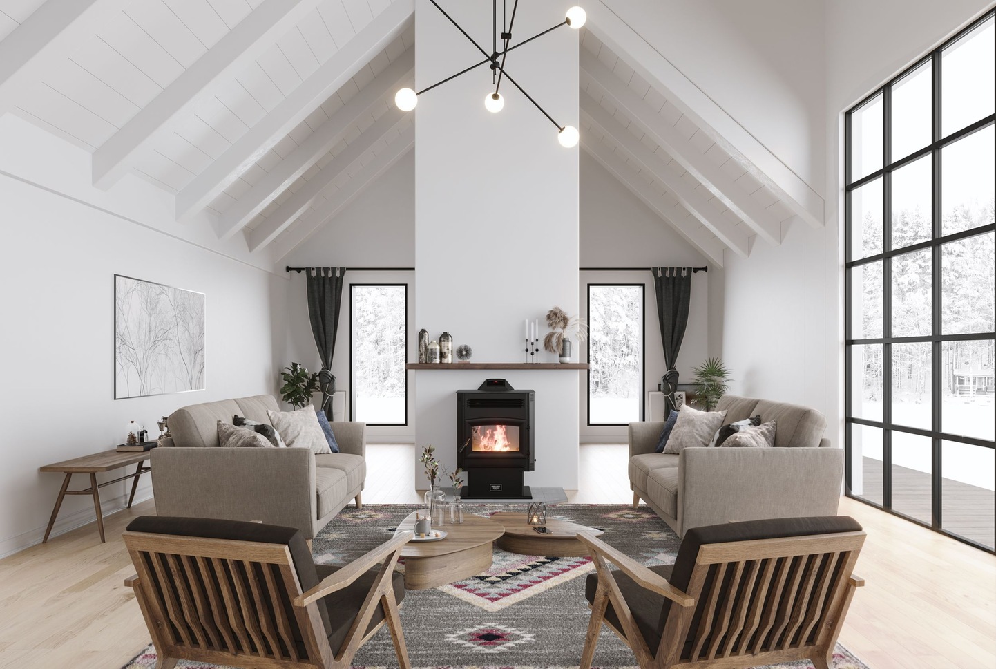 US Stove Company HighEfficiency Pellet Stove, 1700sqft Canadian Tire