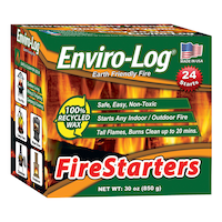 Enviro-Log Indoor/Outdoor Fire Starter, Safe, Non-Toxic, 24-pk Front_Angled_Right
