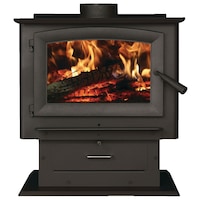 US Stove Company Pedestal Wood Stove, 2,000 sq. ft. Front_Flat
