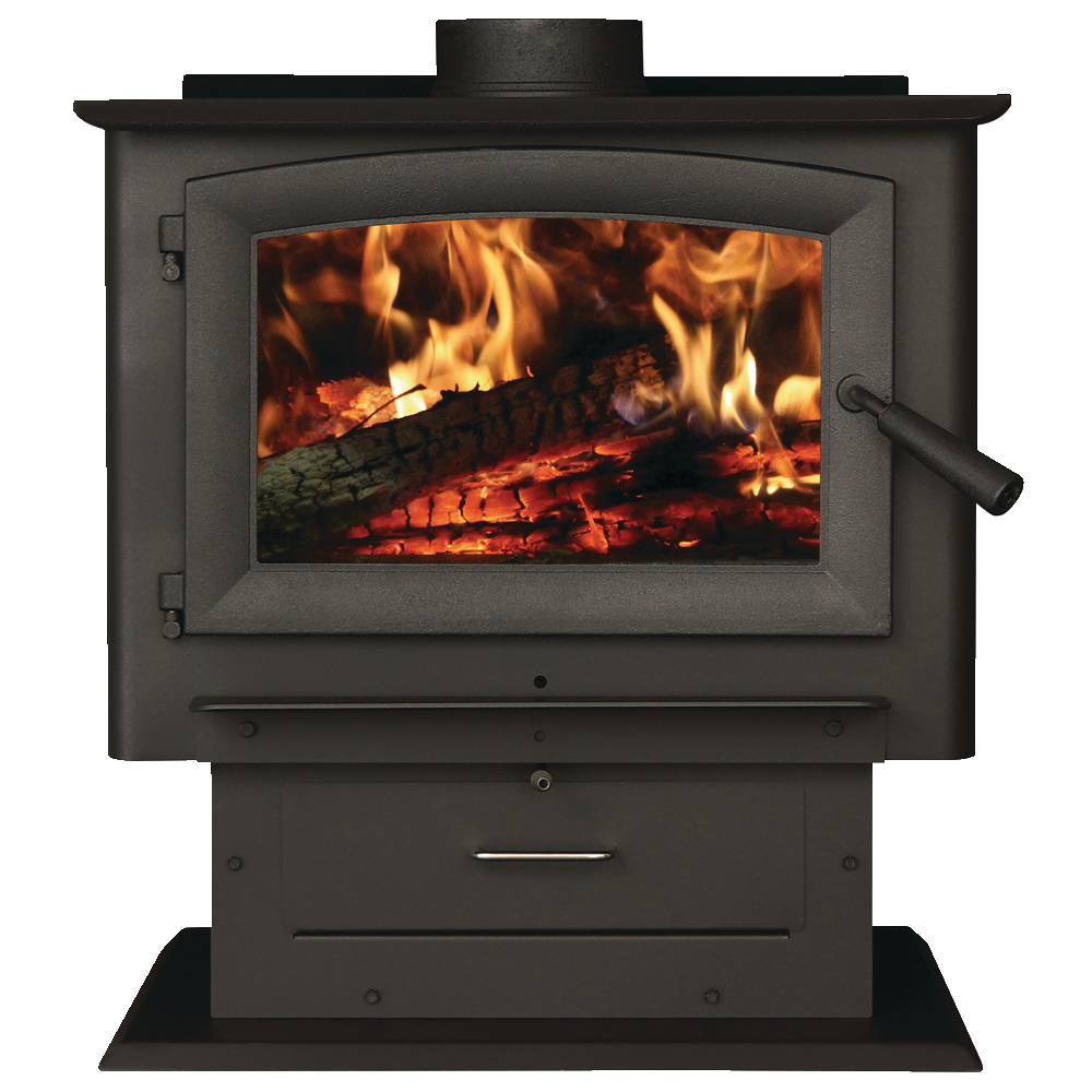 US Stove Company Pedestal Wood Stove, 2,000 sq. ft. Canadian Tire