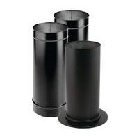 DuraVent Single Wall Universal Starter Install Kit, Stainless Steel, Black Front_Elevated