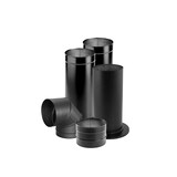 DuraVent Single Wall Chimney Stove Pipe Kit, Stainless Steel, Black Composite_or_Mixed