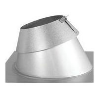 DuraVent Adjustable Roof Flashing & Storm Collar For Steep Roof, 6-in, Stainless Steel