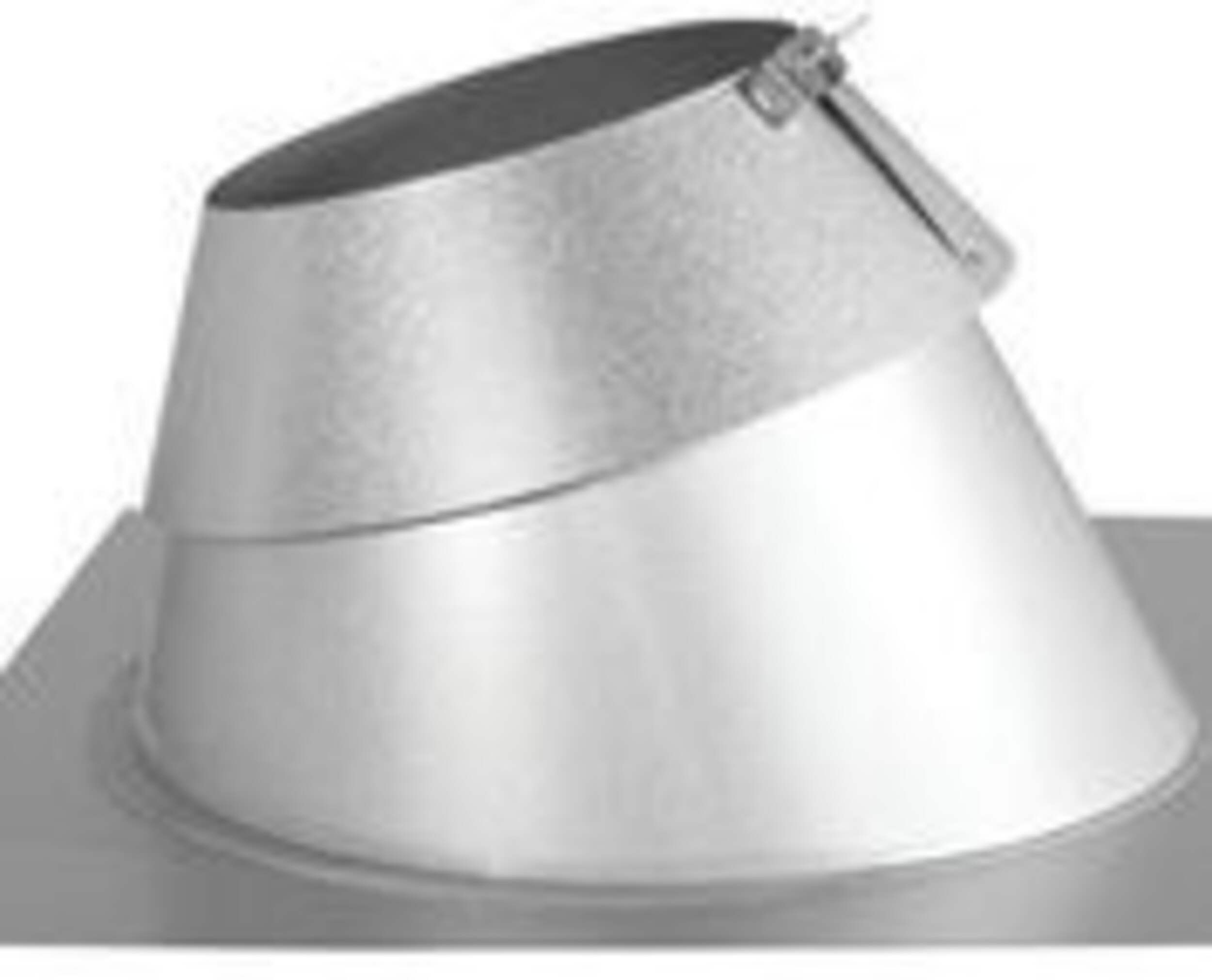 DuraVent Adjustable Roof Flashing & Storm Collar For Steep Roof, 6-in, Stainless Steel Front_Elevated
