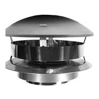 DuraVent Chimney Cap Prevents Rain, Snow & Leaves, 6-in, Stainless Steel