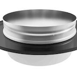 DuraVent DB Stove Pipe to Chimney Adapter, 6-in Front_Flat